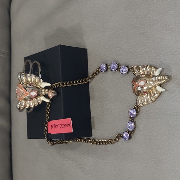 Betsey Johnson ELEPHANT NECKLACE & BRACELET - Picture 10 of 10